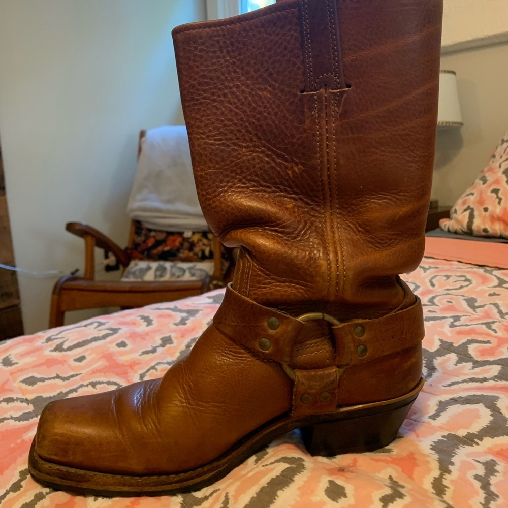 Frye Pull On Harness Boots